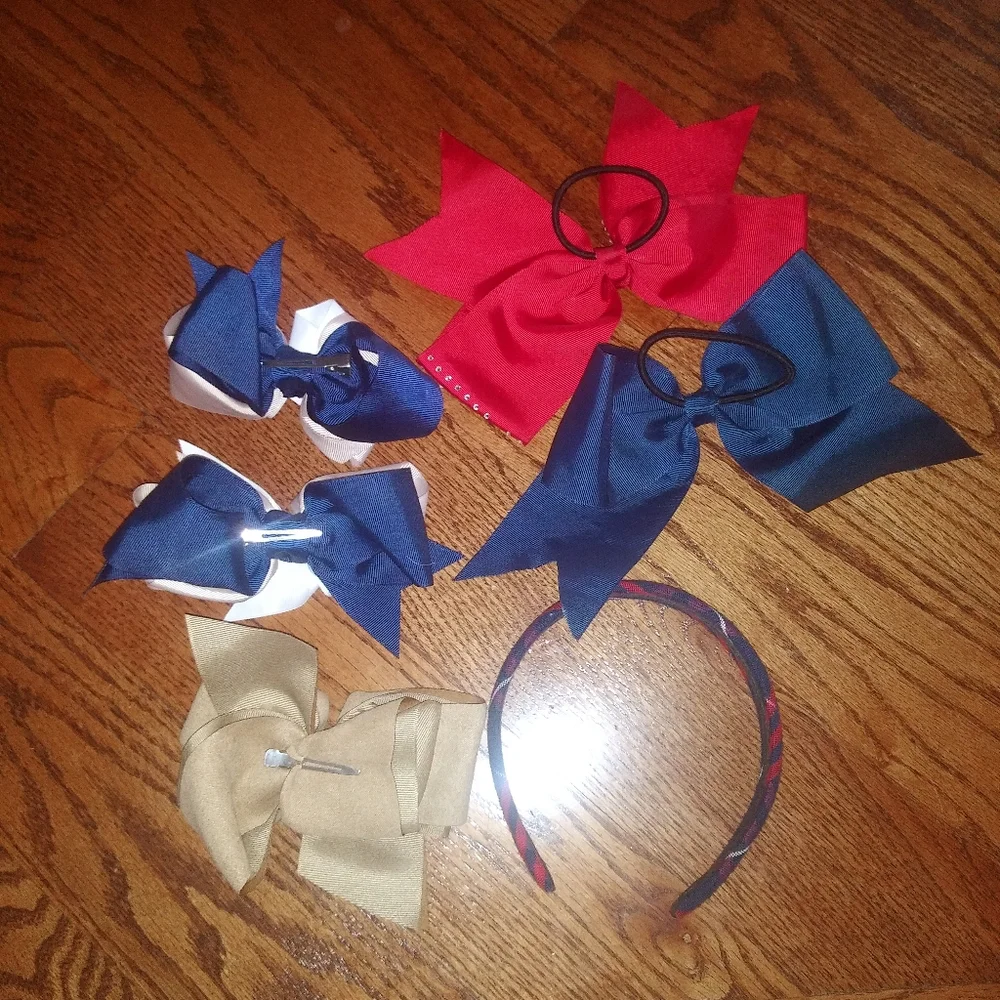 Girls Hair Accessories Bows Headband And Hair Ties